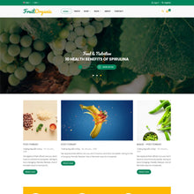 Organic fruit and vegetable Shopify Shopping Website