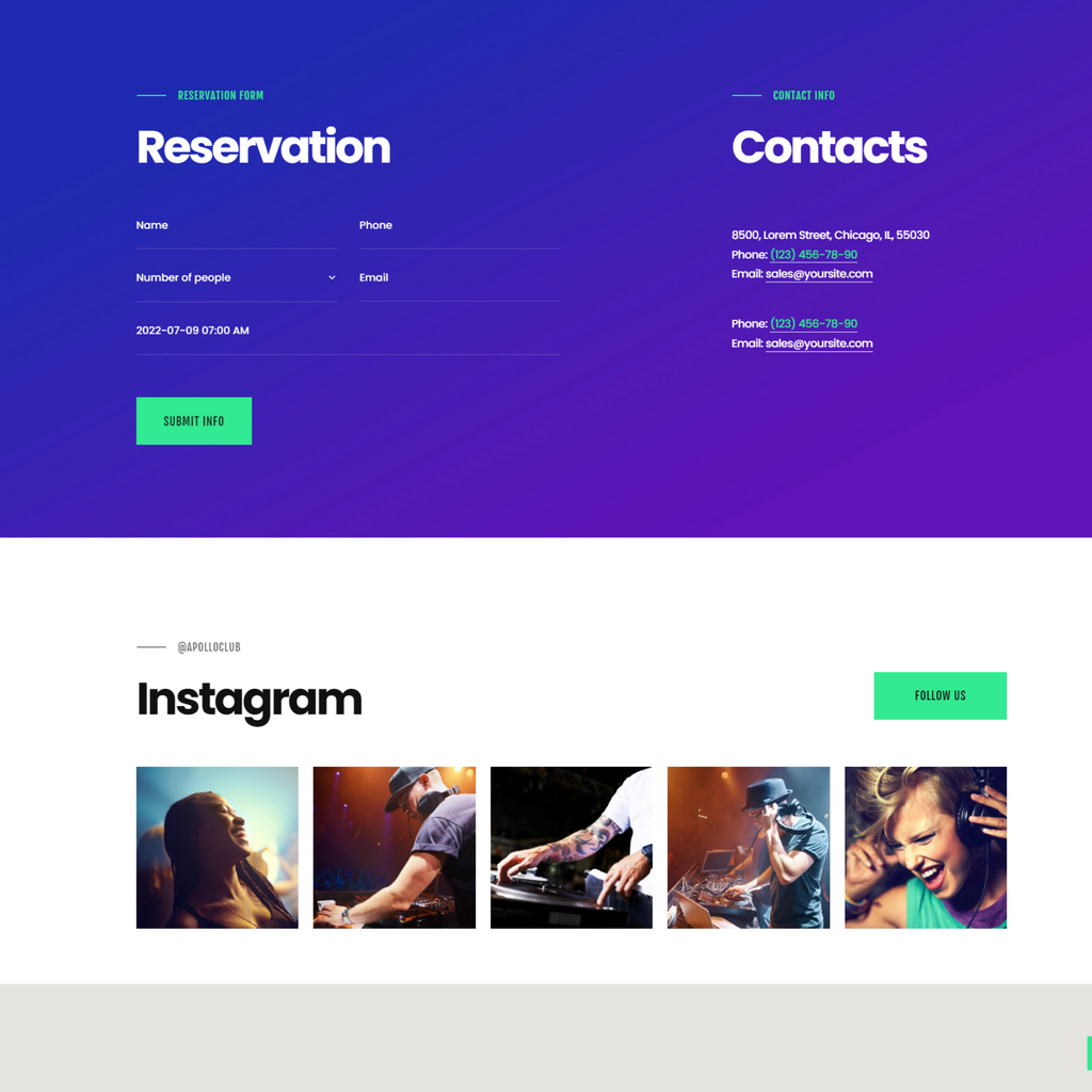 Night Club, DJ Concert & Music Event WordPress Responsive Website
