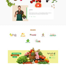 Organic fruit and vegetable Shopify Shopping Website