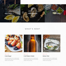Stylish Seafood Restaurant WordPress Responsive Website