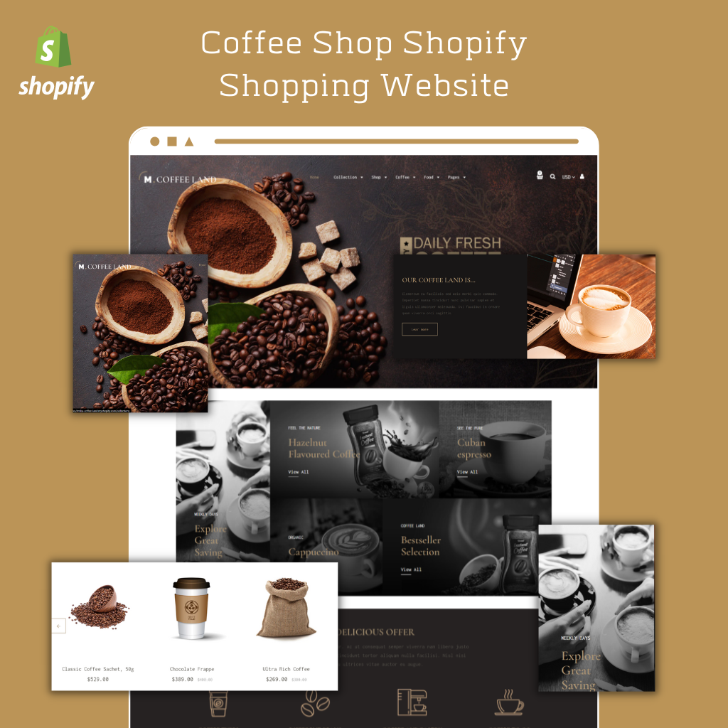 Coffee Shop Shopify Shopping Website