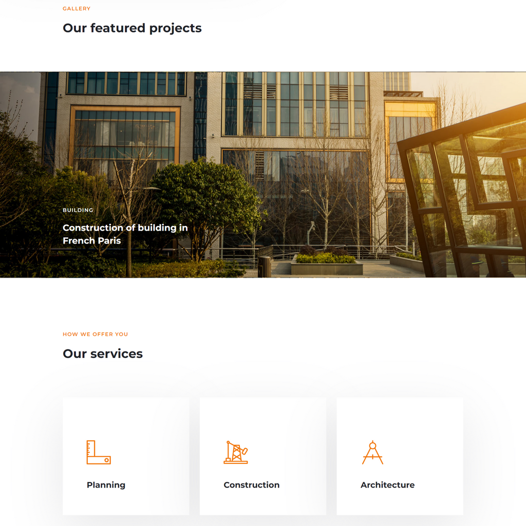 Construction and Architecture WordPress Responsive Website