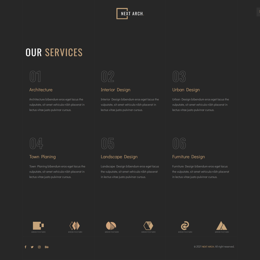 Creative Responsive Architecture WordPress Website