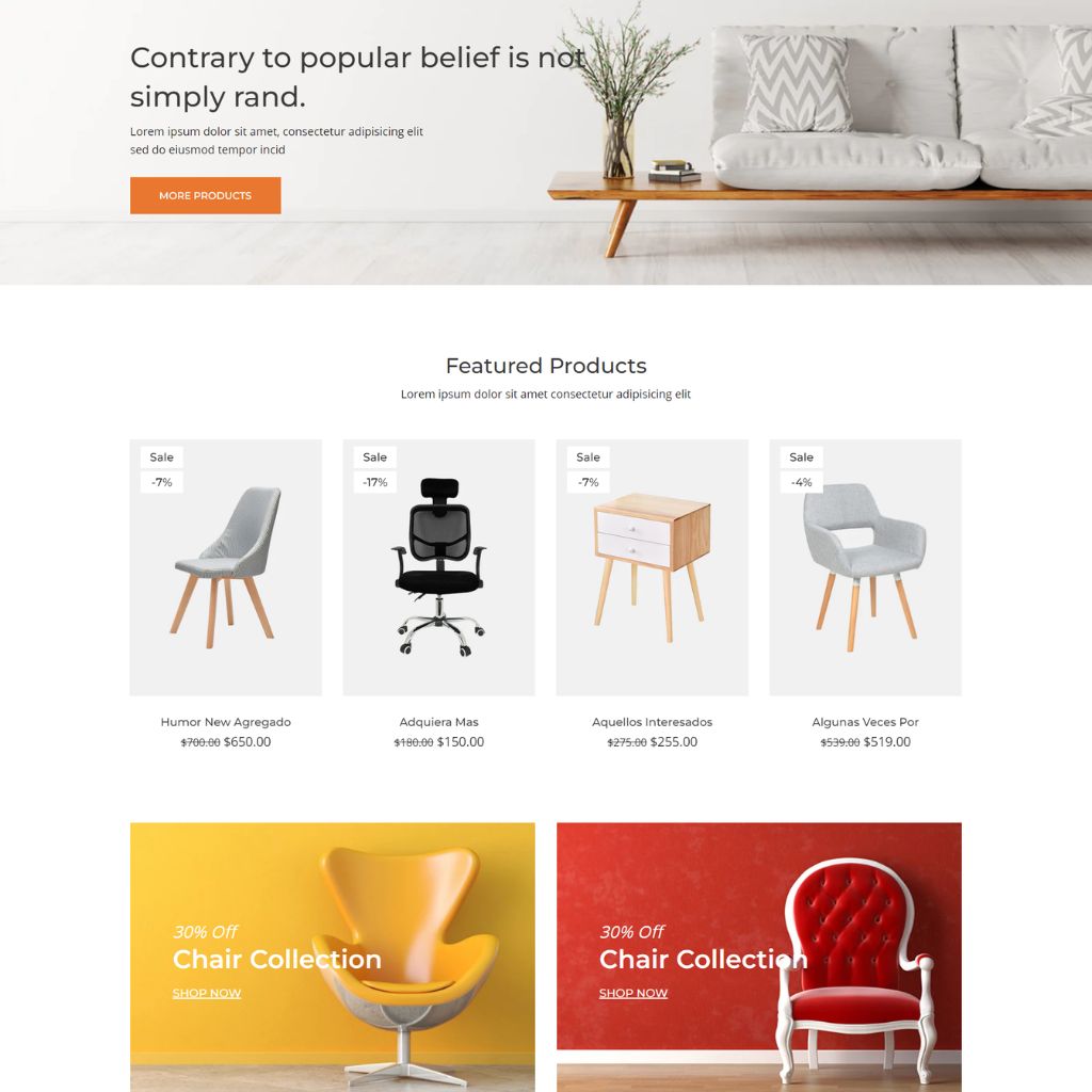 Furniture Store Shopify Shopping Website