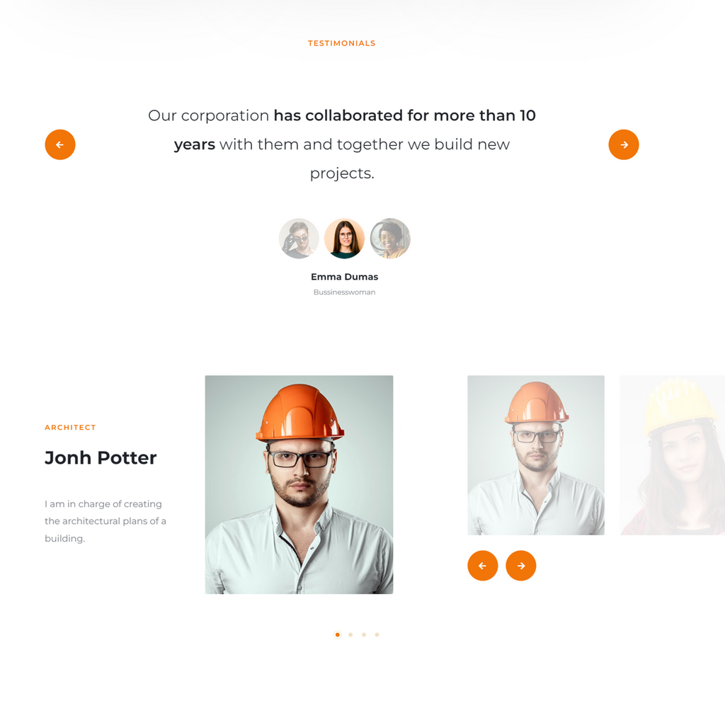 Construction and Architecture WordPress Responsive Website