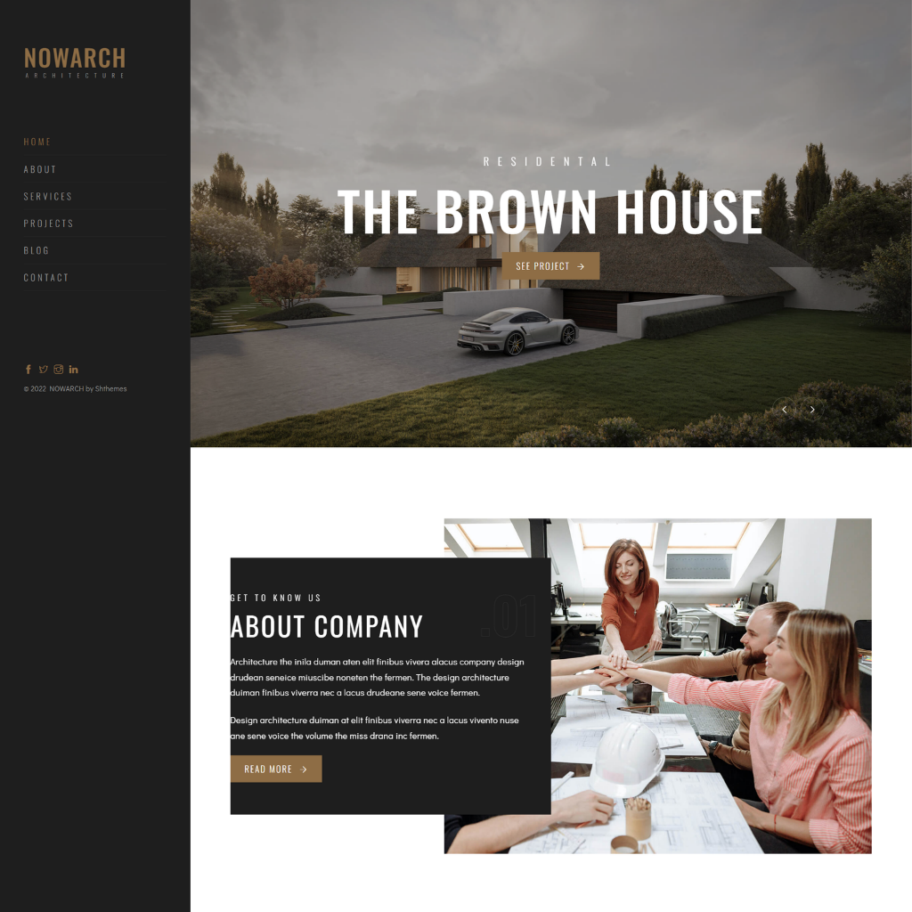 Interior & Exterior Design WordPress Responsive Website