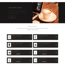 Coffee Shop Shopify Shopping Website