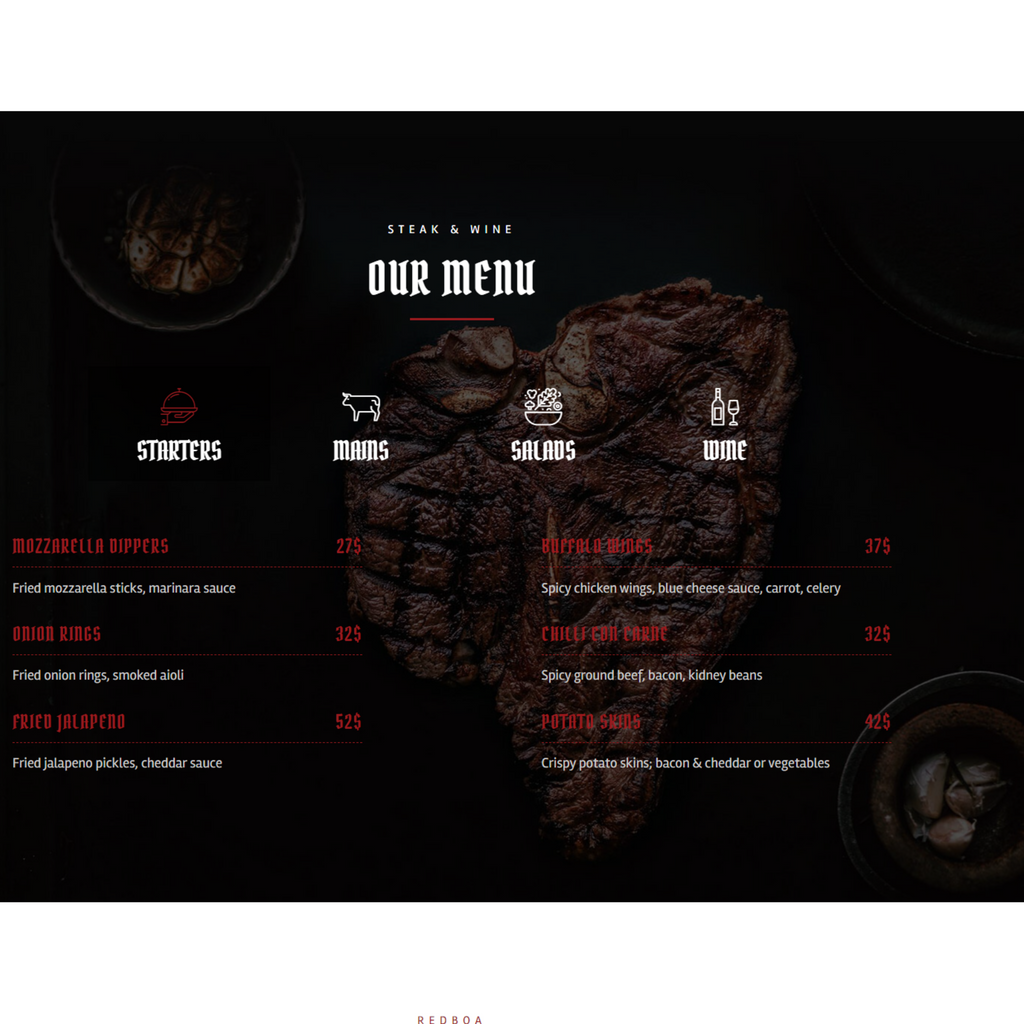 Steakhouse Restaurant WordPress Responsive Website