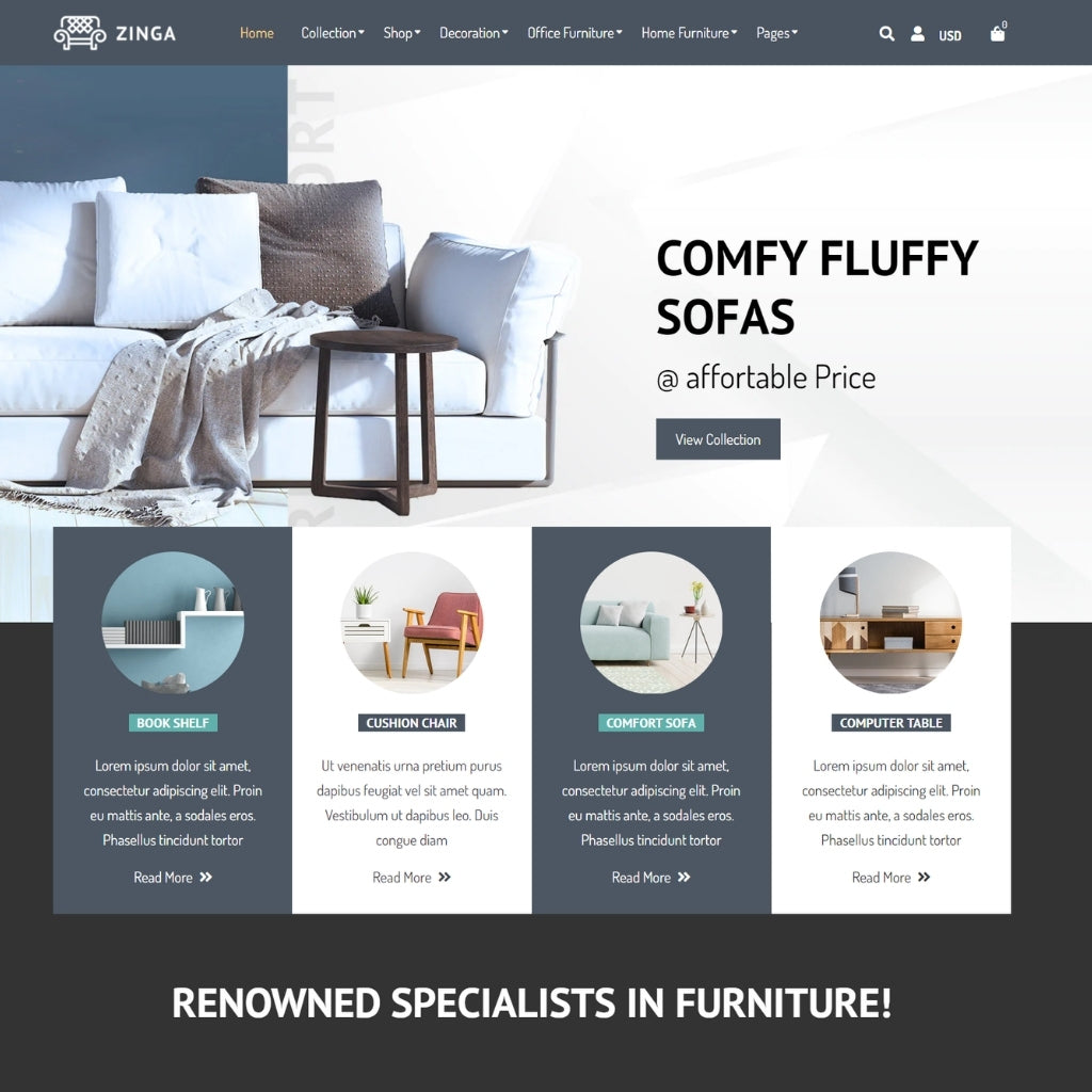 Furniture Store Shopify Shopping Website