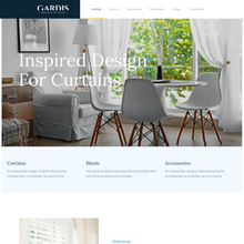 Blinds and Curtains Studio & Shop WordPress Website