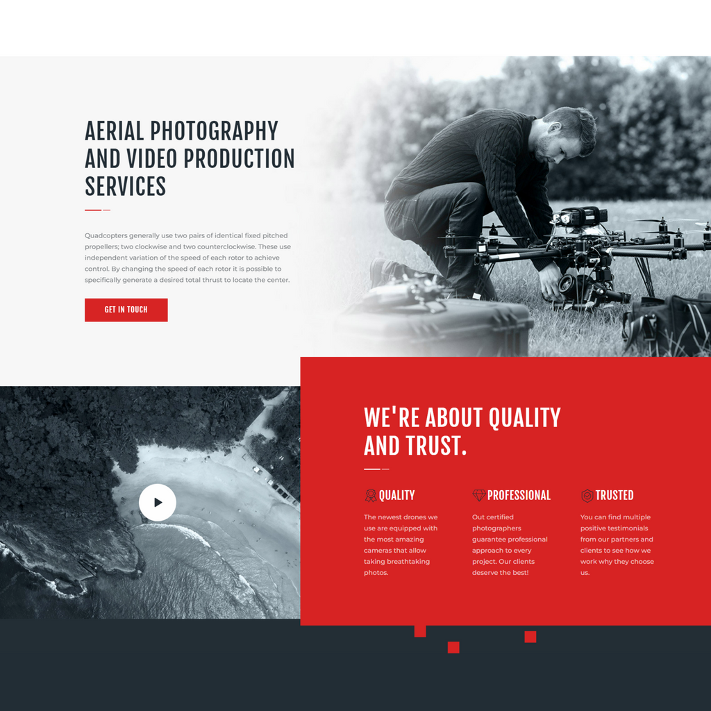 Drone Media WordPress Responsive Website