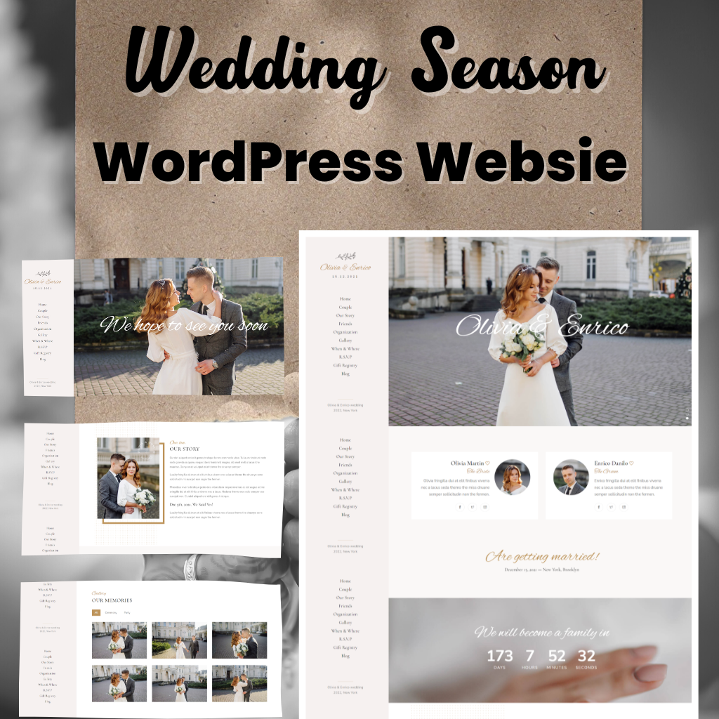 Wedding Season WordPress Responsive Website