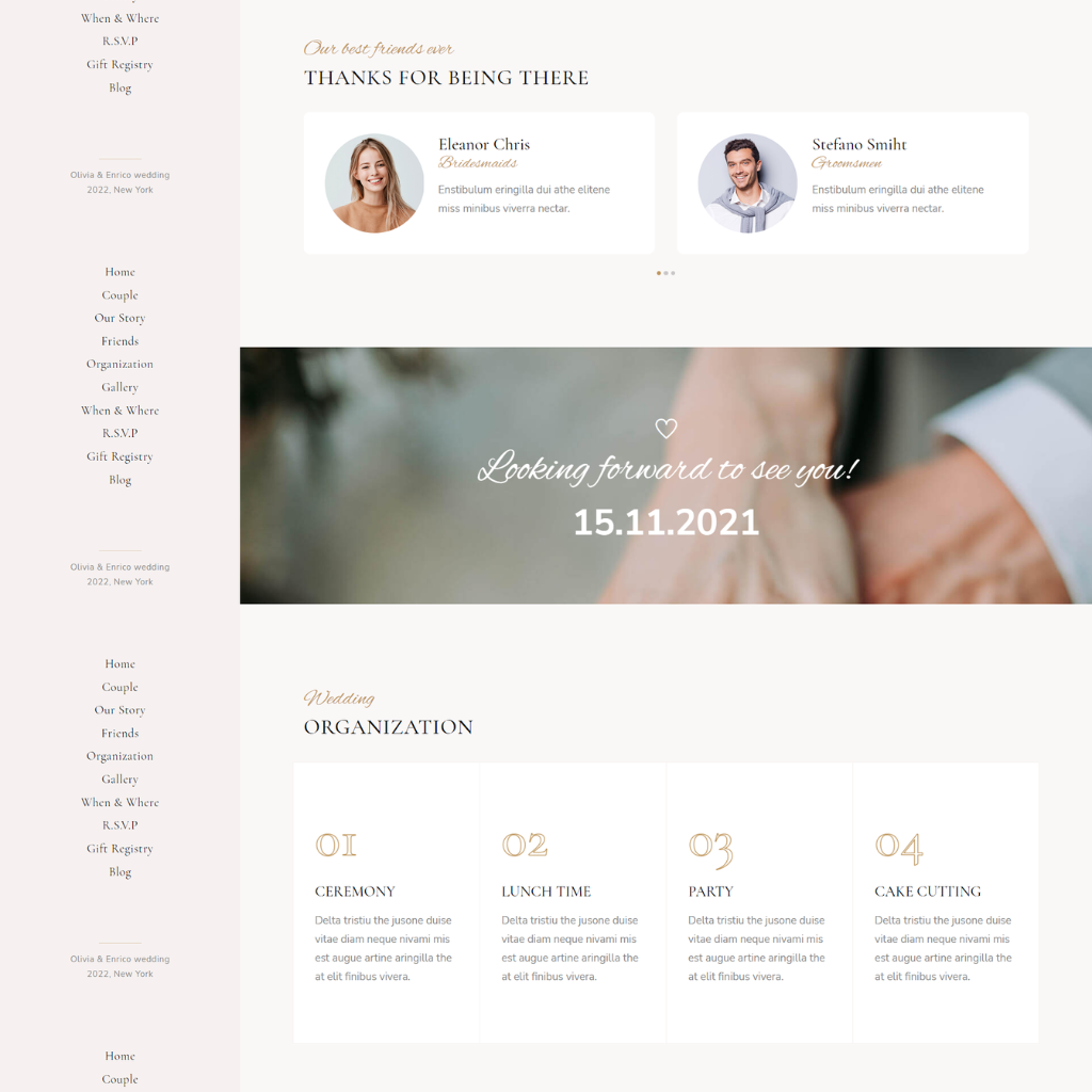 Wedding Season WordPress Responsive Website