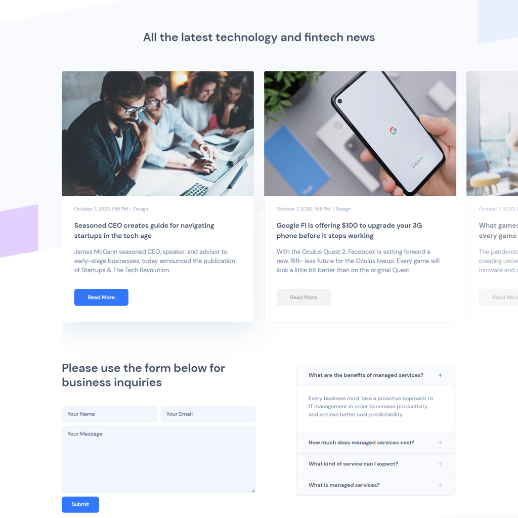 Creative Technology WordPress Responsive Website