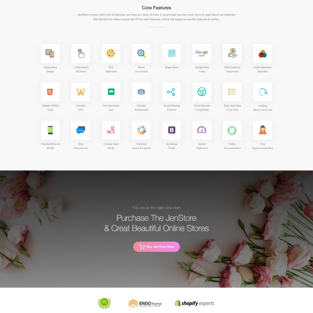 Multi-Purpose for Flower Store Shopify Shopping Website