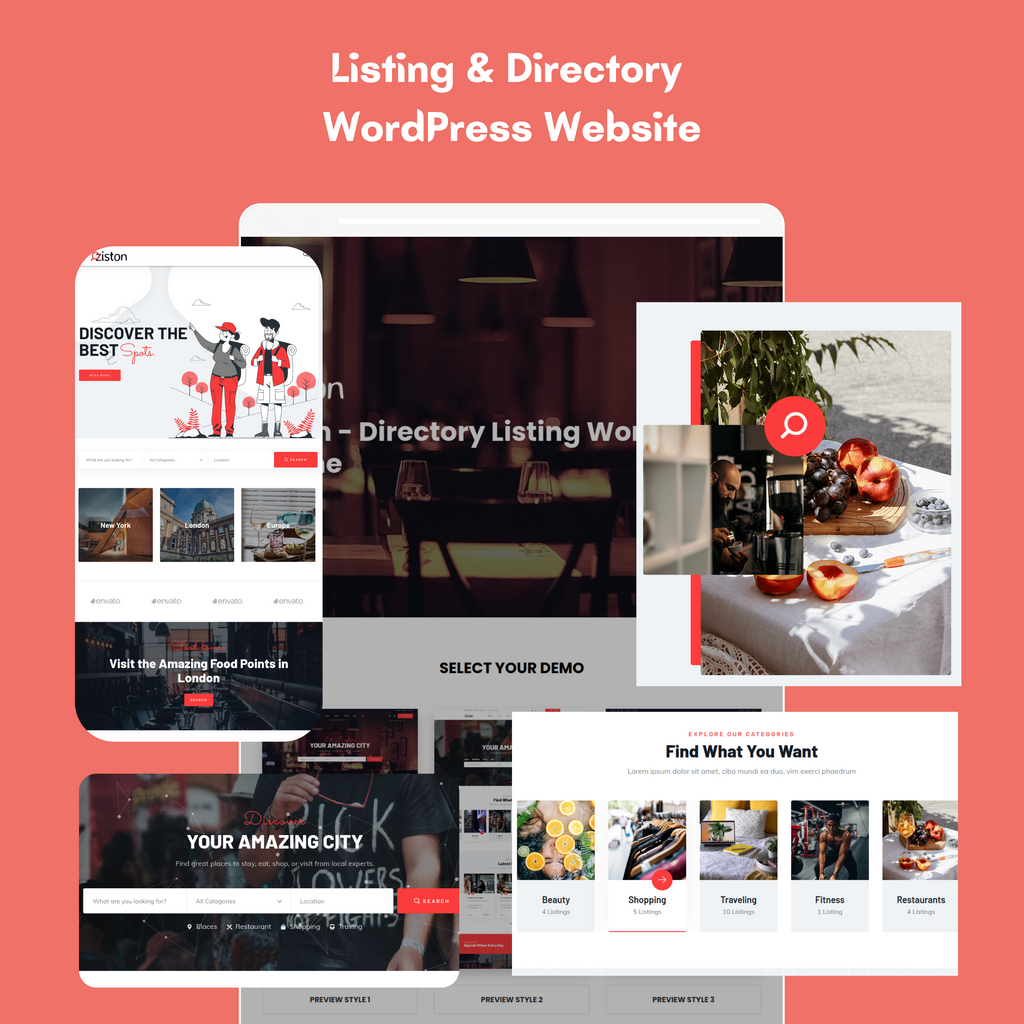 Listing & Directory WordPress Responsive Website
