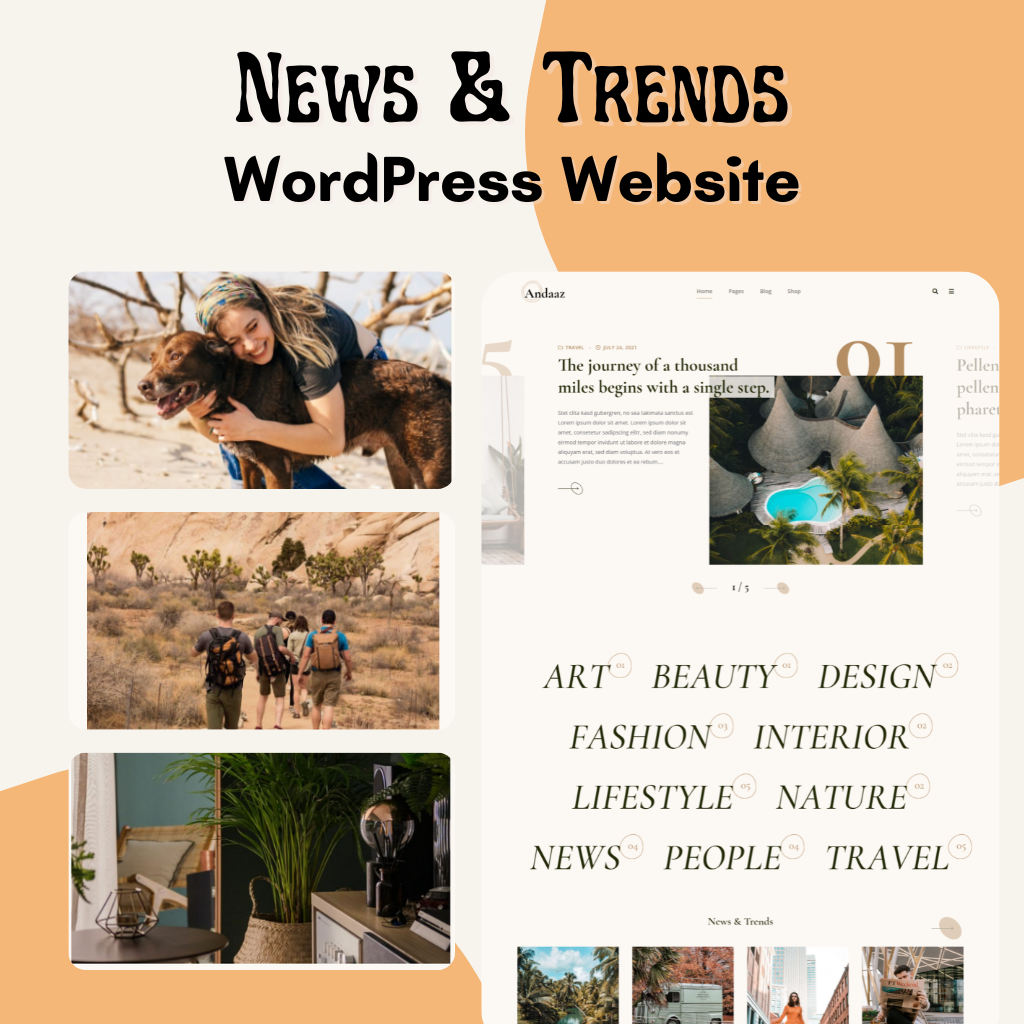 News & Trends WordPress Responsive Website
