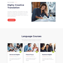 Professional Translation Services WordPress Responsive Website