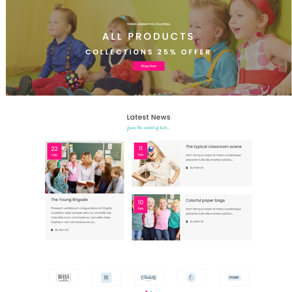 Kinder land - Kids Fashion Store Shopify Shopping Website