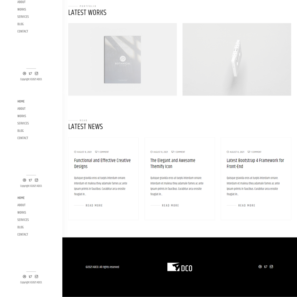 Personal, Portfolio and Resume WordPress Responsive Website