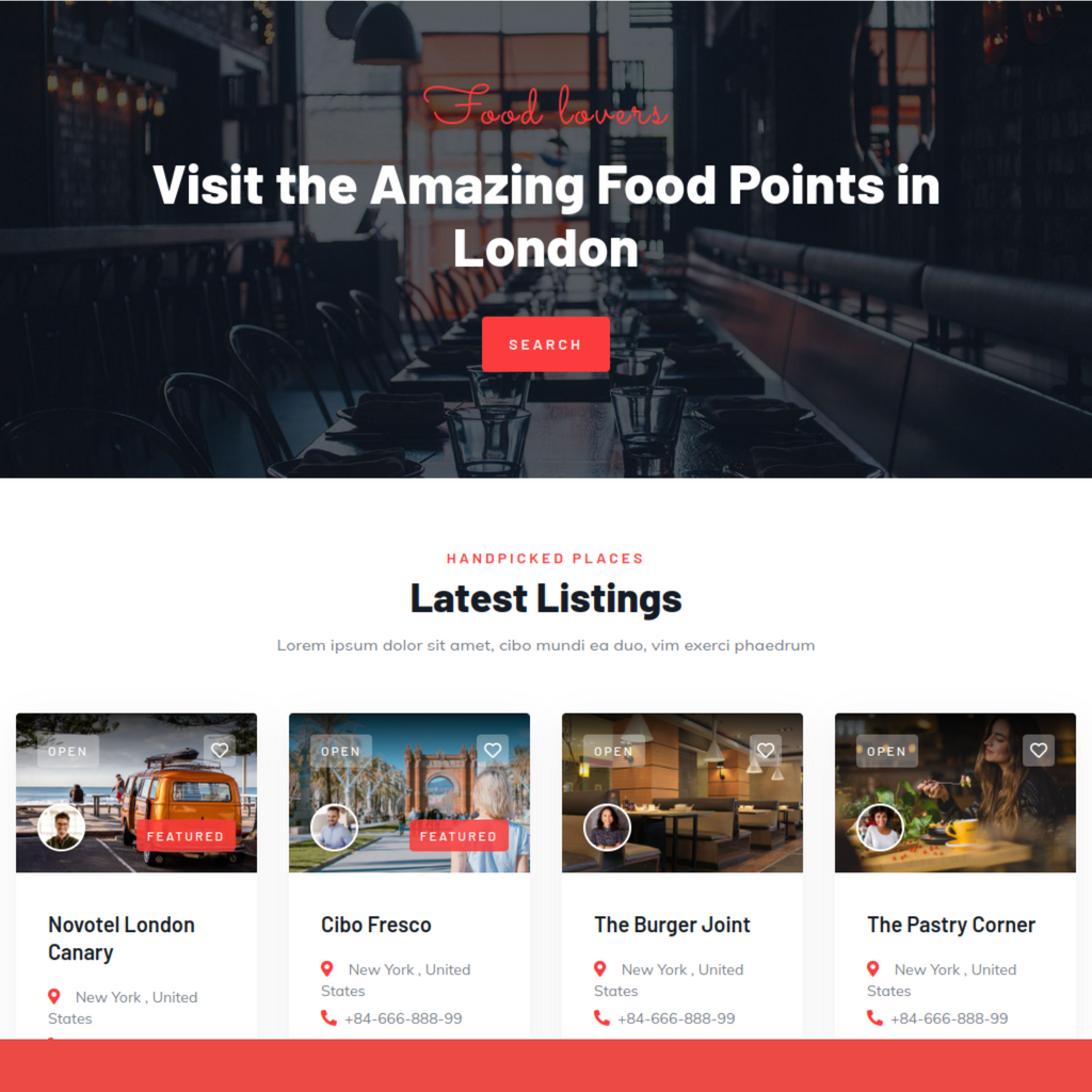 Listing & Directory WordPress Responsive Website
