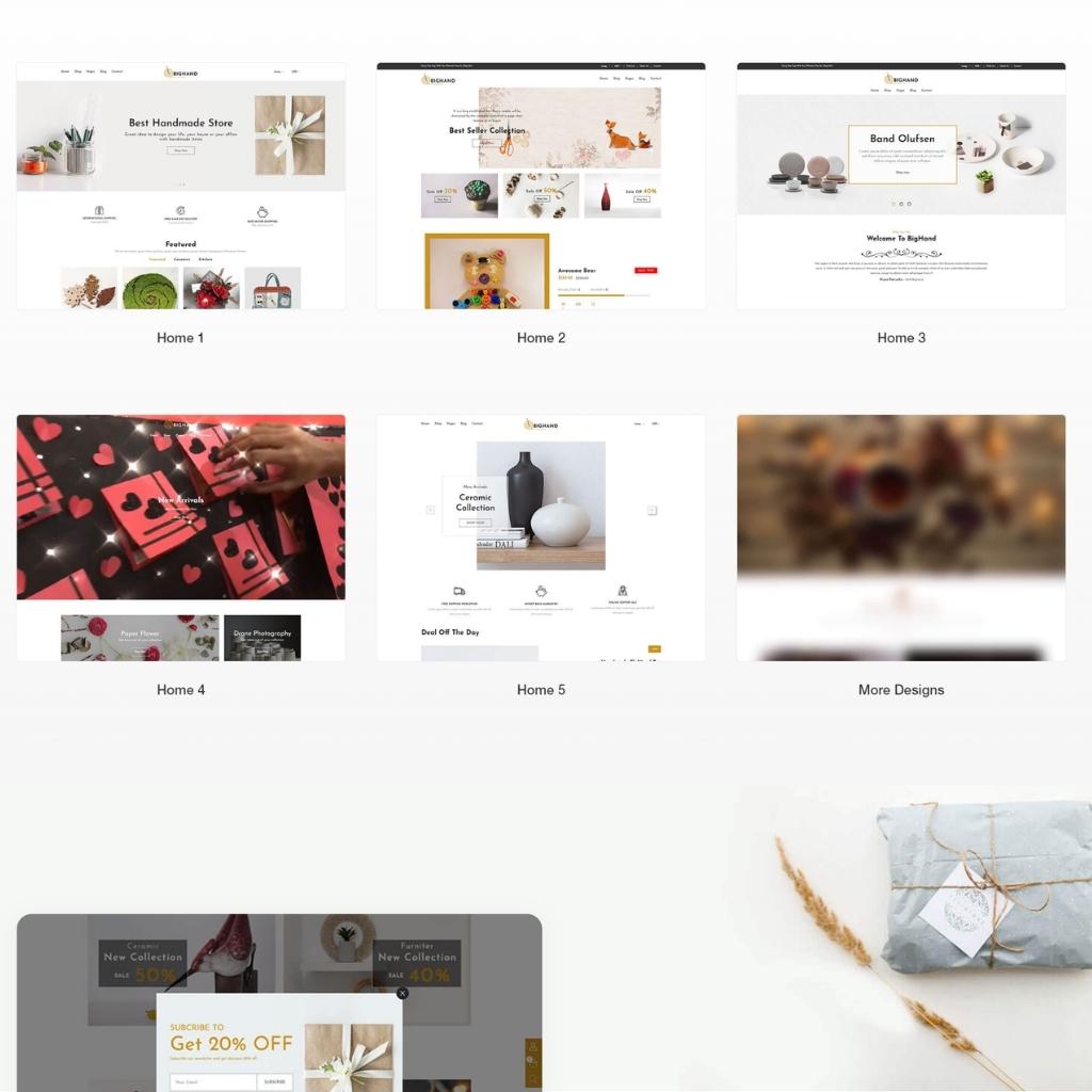 Handmade Online Shop Shopify Shopping Website