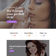 Beauty Shop & Spa Salon WordPress Responsive Website