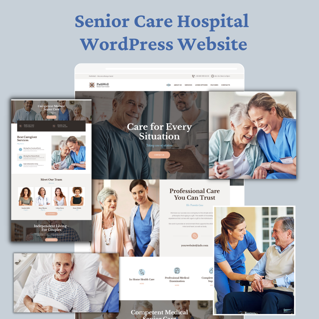 Senior Care Hospital WordPress Responsive Website