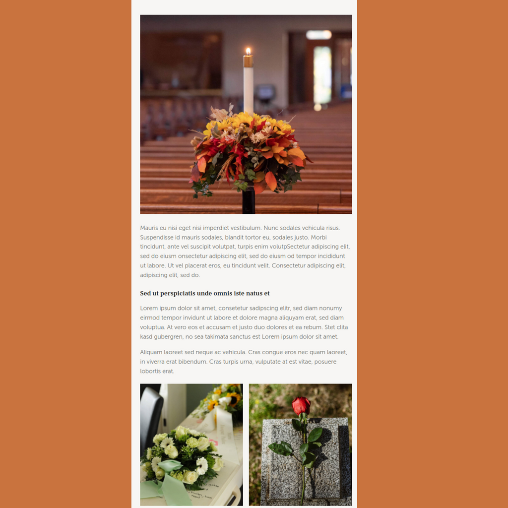 Funeral Home WordPress Responsive Website