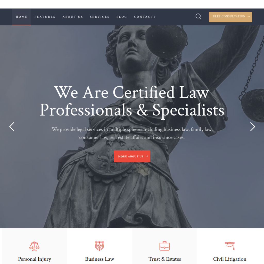 Legal Services Corporation WordPress Responsive Website