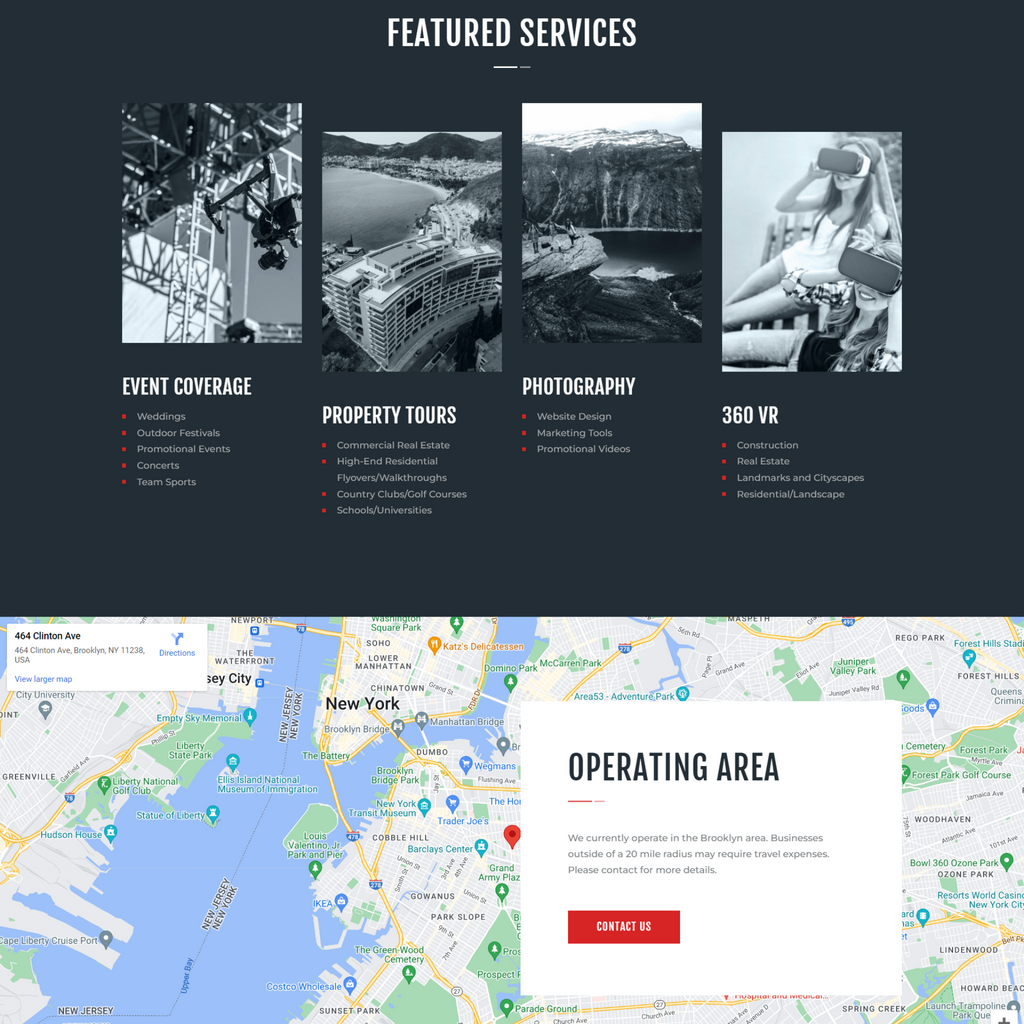 Drone Media WordPress Responsive Website