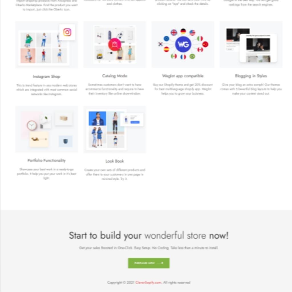 Modern & Minimal Shopify Shopping Website