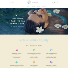 Traditional Luxury Spa Shopify Shopping Website
