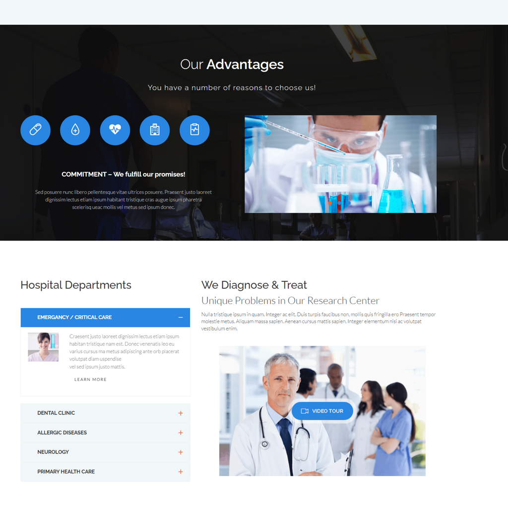 Health Care Agency WordPress Responsive Website