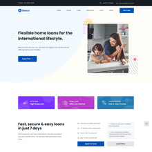 Banking & Business Loans WordPress Responsive Website