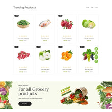 Grocery and Organic Food Store Shopify Shopping Website