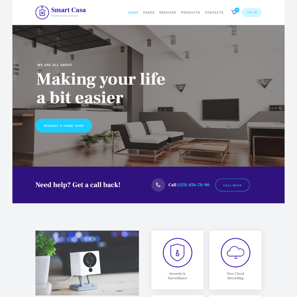 Home Automation & Technologies WordPress Responsive Website