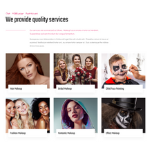 Makeup Artist WordPress Responsive Website