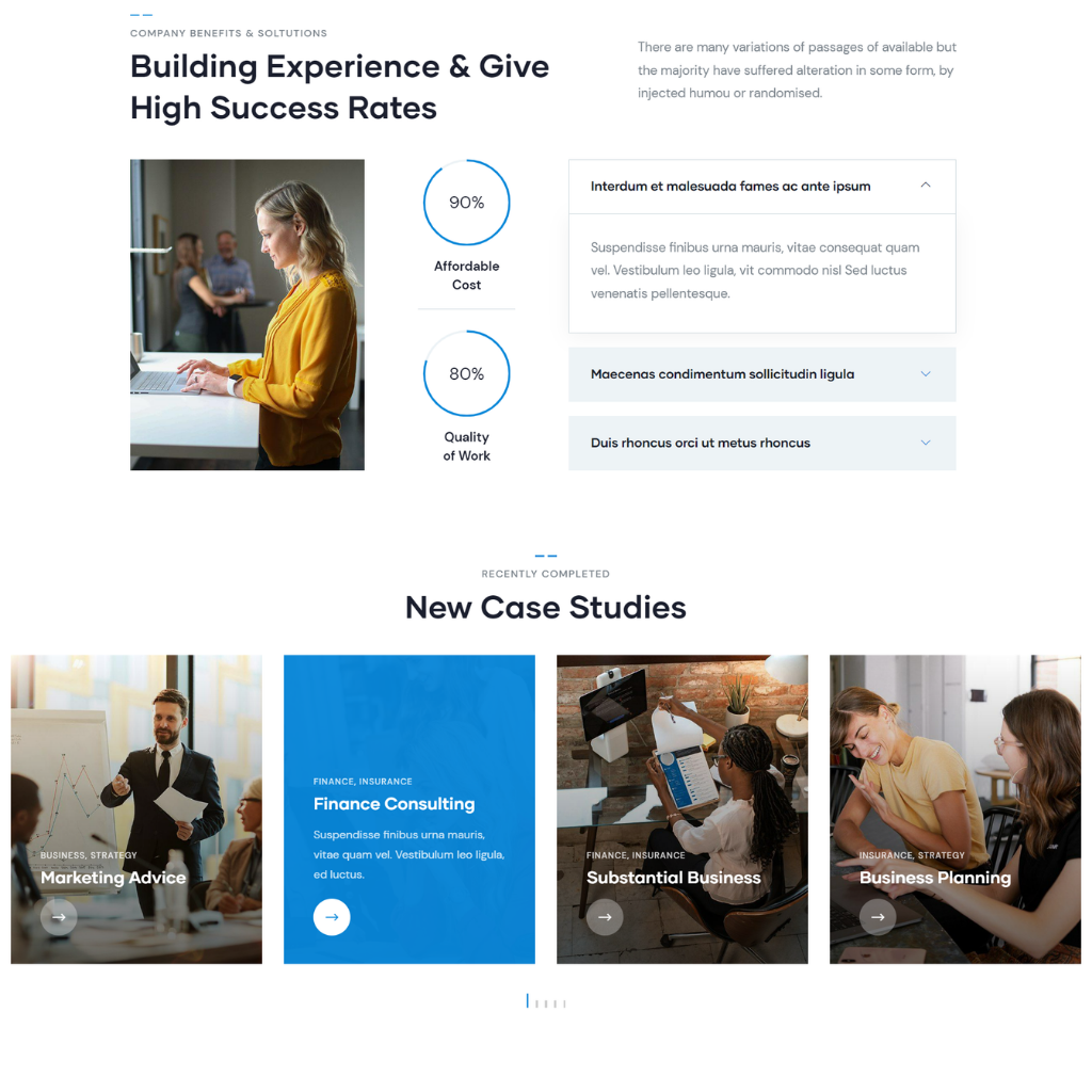 Consulting Market Expert WordPress Responsive Website