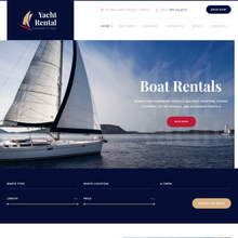 Yacht and Boat Rental WordPress Responsive Website