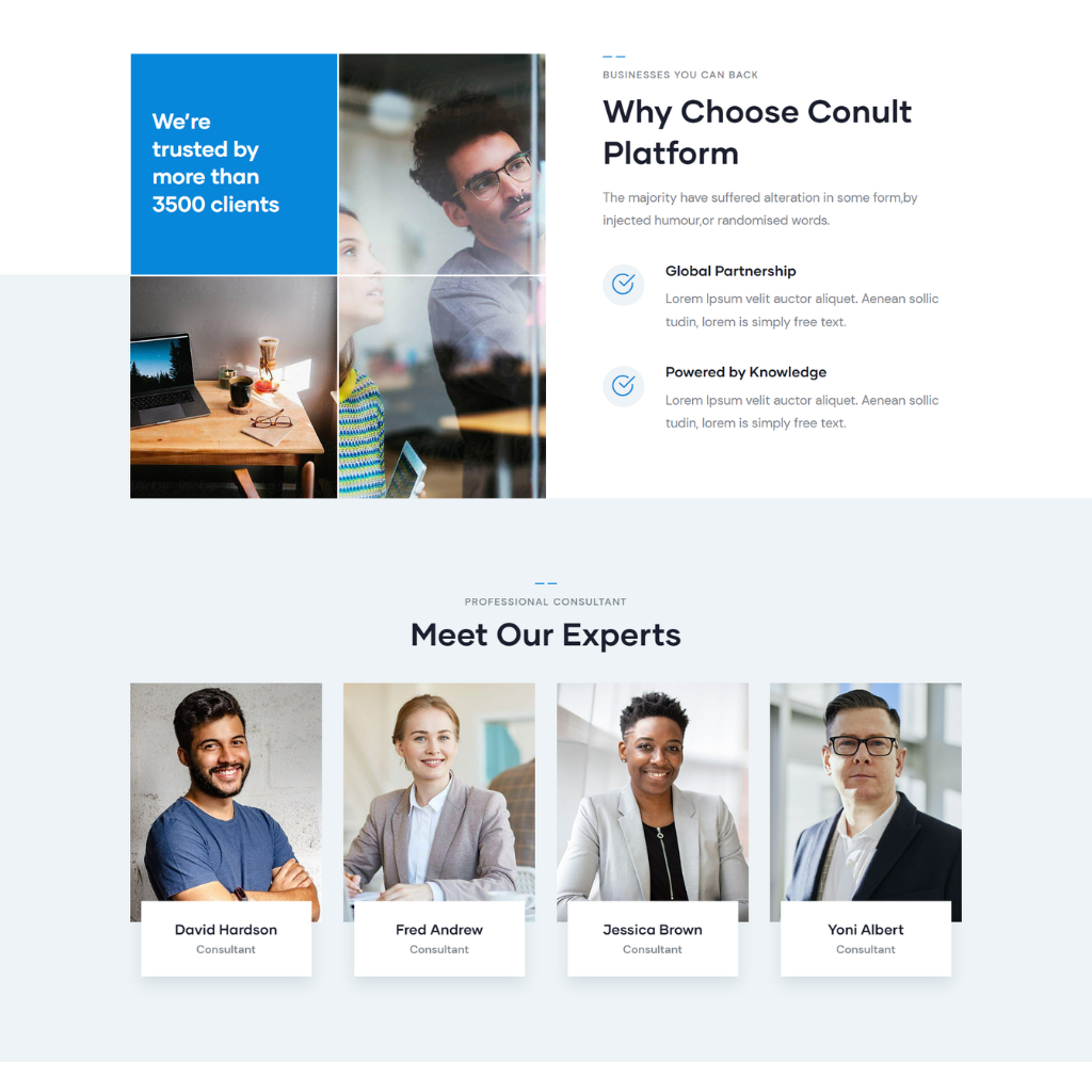 Consulting Market Expert WordPress Responsive Website