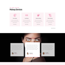 Makeup Artist WordPress Responsive Website