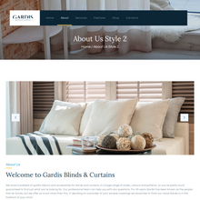 Blinds and Curtains Studio & Shop WordPress Website