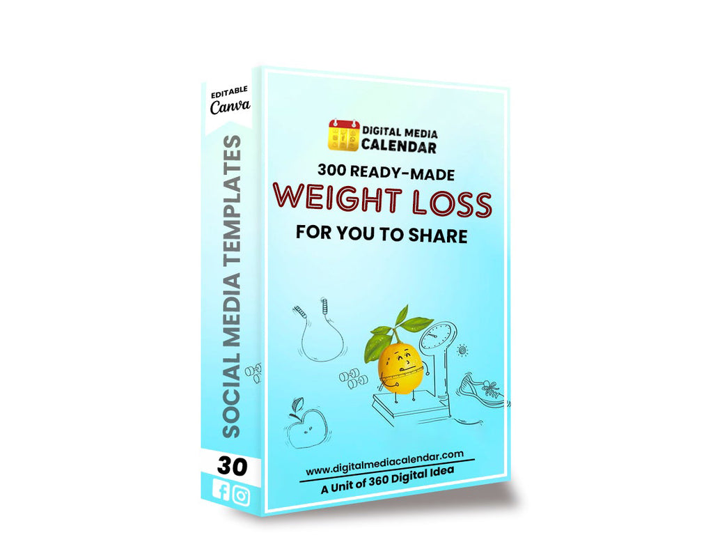 30 Ultimate Weight Loss Social Media Posts Canva Templates