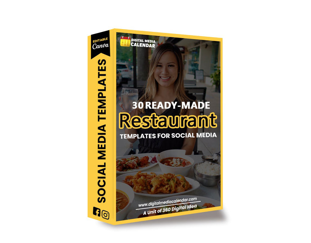 30 Ultimate Restaurants Social Media Posts Canva Templates