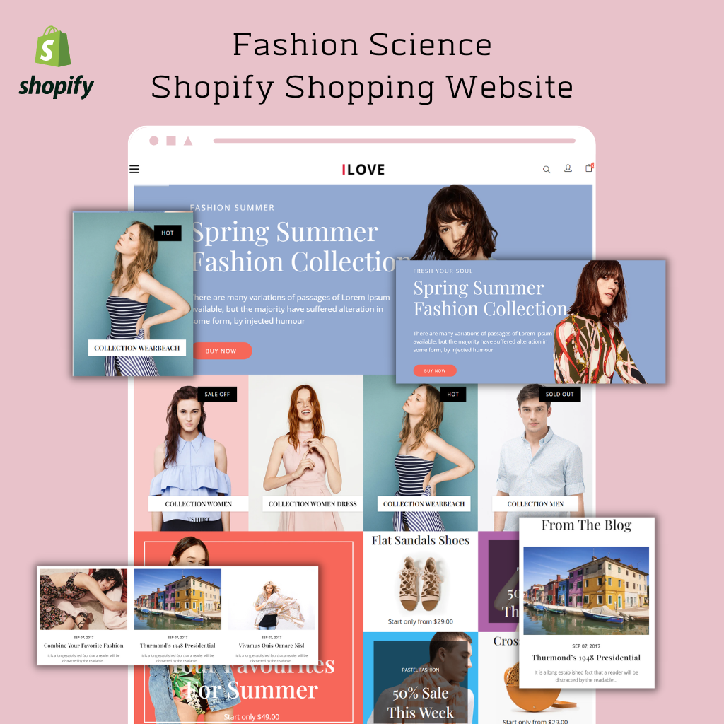 Fashion Science Shopify Shopping Website