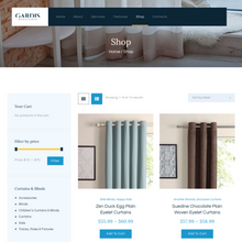 Blinds and Curtains Studio & Shop WordPress Website