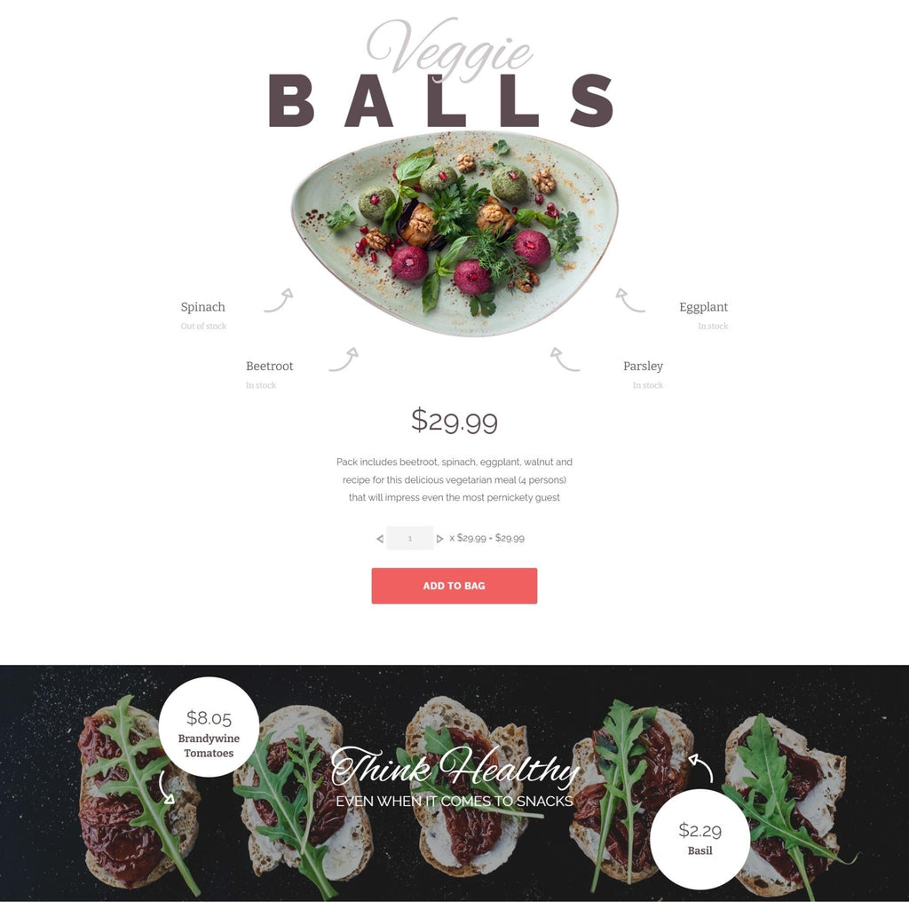 Fresh Fruit & Vegetable Shop Shopify Shopping Website