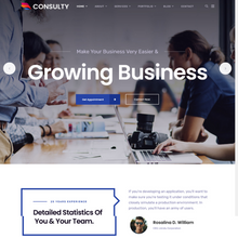 Growing Business Responsive  WordPress Website