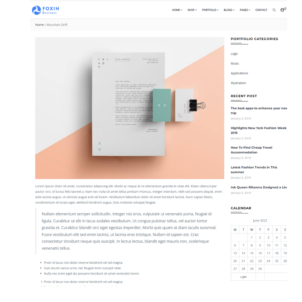 Responsive Business WordPress Website